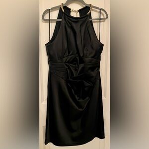 Black Halter Cocktail Dress